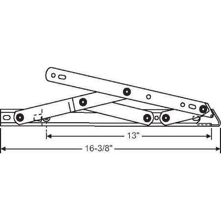 Strybuc Pair 16in Sterling SS Hinge 900-21037
